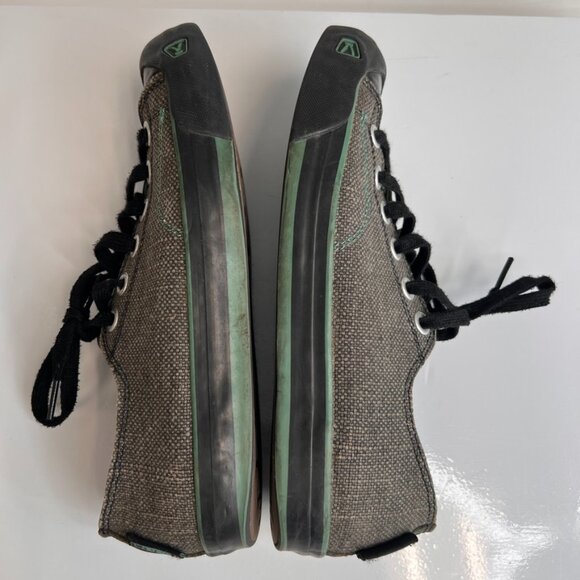 Keen Shoe Women 9 Leather Canvas Low Top Lace Up Sneaker Hike Trail Work Core Go - Picture 9 of 11